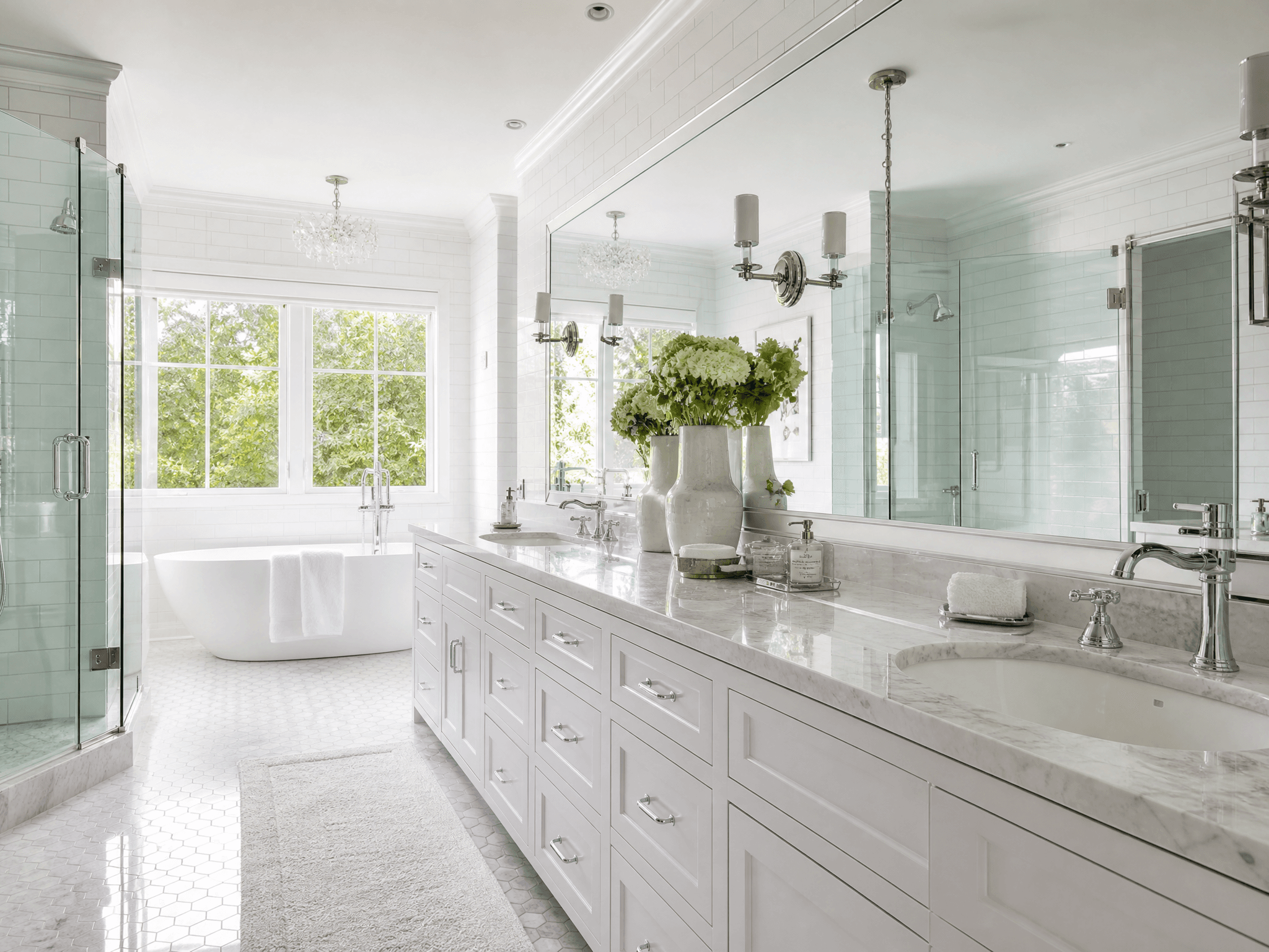 White double vanity